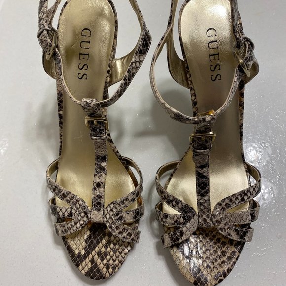 Guess Snake Print High Heel Shoes - Picture 3 of 9